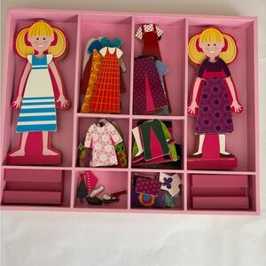 Melissa & Doug Magnetic Wooden Dress-Up Doll Set